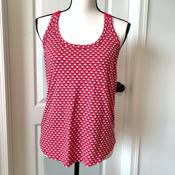 BANANA REPUBLIC Geometric Print Racer Back Tank—SM - Picture 3 of 14